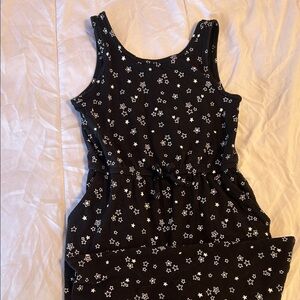 Wonder Nation Black Dress with White Star Pattern